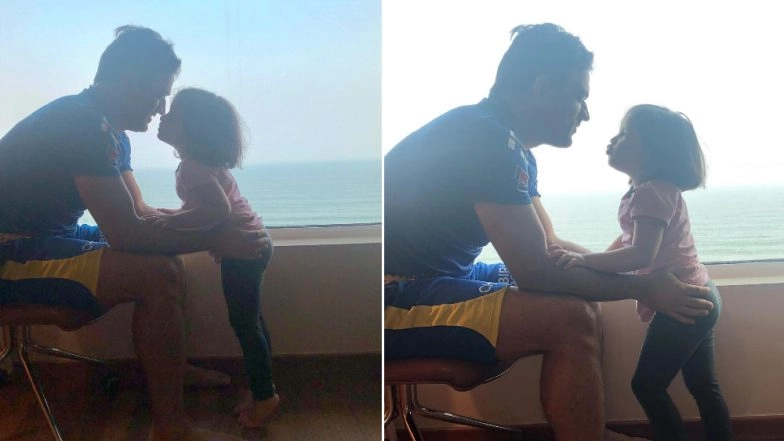 MS Dhoni and Ziva Are The Cutest Father-Daughter Duo Ever! See Their New Pics Posted by CSK Ahead of Their Match Against DC in IPL 2019 Qualifier 2
