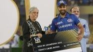 Angry Diana Edulji Hits Out at BCCI Acting President CK Khanna Over Presenting IPL 2019 Winners&rsquo; Trophy at Presentation Ceremony