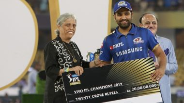 Angry Diana Edulji Hits Out at BCCI Acting President CK Khanna Over Presenting IPL 2019 Winners’ Trophy at Presentation Ceremony