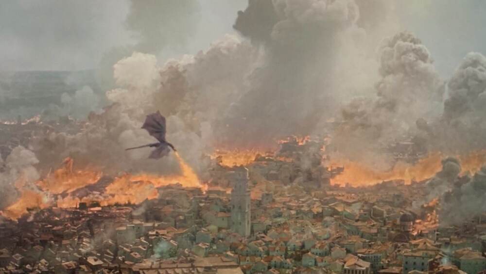 Drogon burns it all.