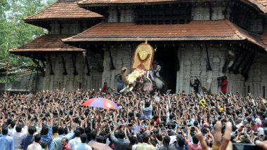 Thrissur Pooram 2019: 54-Year-Old Tusker Marks Opening Ceremony, Over 10,000 People From Across Kerala Attend Festival