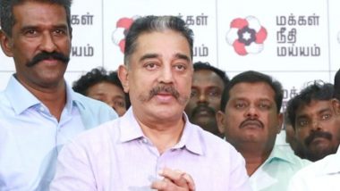 Slippers Thrown At Kamal Haasan Amid Controversy Over His 'First Hindu Terrorist' Remark on Nathuram Godse