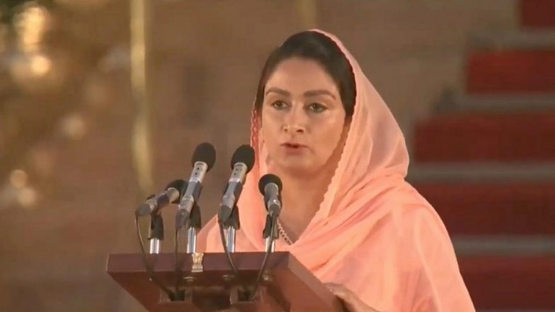 Harsimrat Kaur Badal Takes Oath As Union Minister in PM Narendra Modi's Cabinet