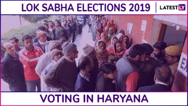 Haryana Lok Sabha Elections 2019: Phase 6 Voting Ends in Ambala, Sonipat, Kurukshetra, Gurgaon and 7 Other Parliamentary Constituencies; 62.43% Voter Turnout Recorded