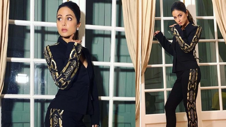 Hina Khan’s Monochrome Pantsuit Is the Next Thing You’ll Look for on Shopping Sites – View Pic
