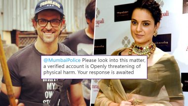 Twitterati Find Rangoli Chandel's Posts on Hrithik Roshan Offensive, Ask Mumbai Police to Take Action Against Kangana's Sister