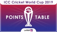 ICC Cricket World Cup 2019 Points Table Updated: Australia Loses to South Africa, Remains on Number Two