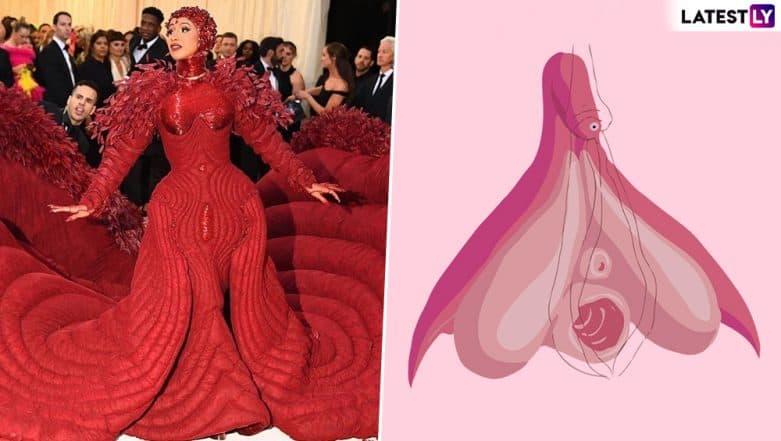 Cardi B's Met Gala 2019 Outfit Is Basically an Ode to Menstruation