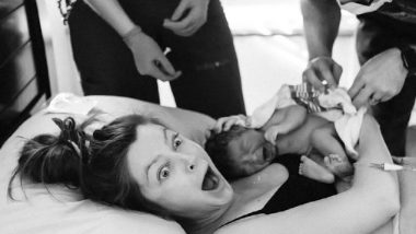 Mom’s Moment of Surprise After She Births a Boy While Expecting a Girl Goes Viral (Watch Video)