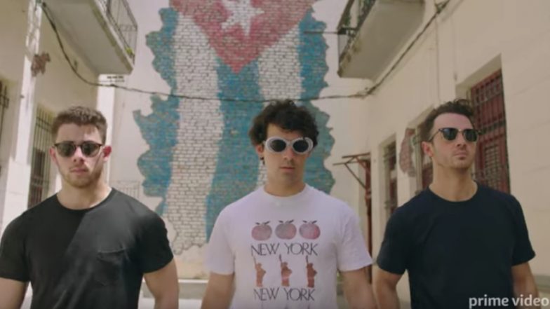 Jonas Brothers - Chasing Happiness: Nick, Joe and Kevin Get Emotional, Priyanka Chopra Makes a Cameo in the Documentary Trailer  (Watch Video)