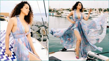 Cannes 2019: Kangana Ranaut’s Maxi Dress With a Plunging Neckline and Thigh High Slit Sets the Temperature Soaring