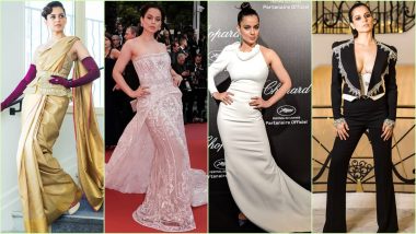Kangana Ranaut at Cannes 2019: The Actres Ruled the Red Carpet With Her Bold Silhouettes and Simple Cuts