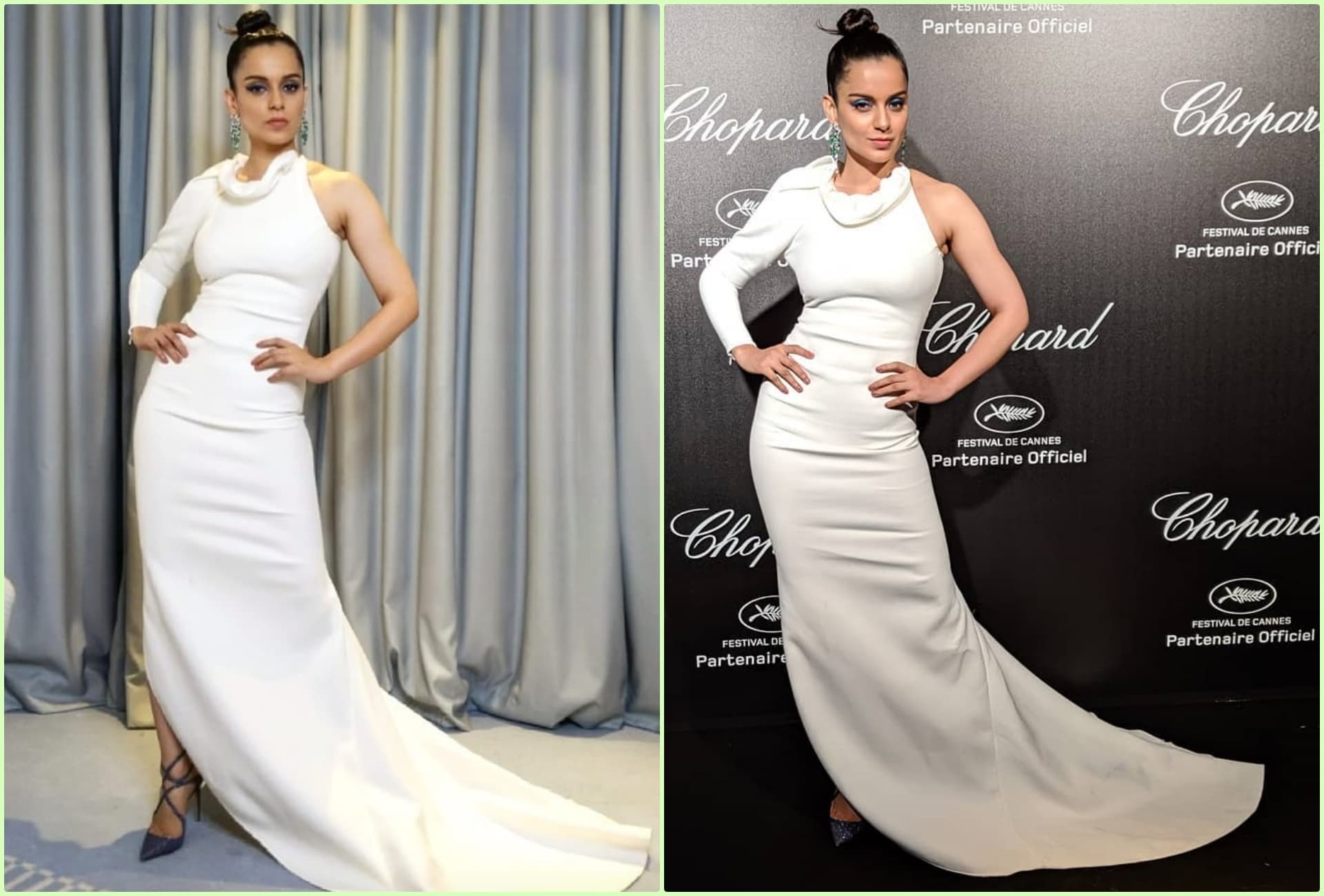 Kangana Looks Exquisite in White Toni Matičevski Gown. Kangana Looks Exquisite in White Toni Matičevski Gown.