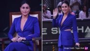 Lady In Blue Kareena Kapoor Khan Effortlessly Nails Her Semi-Formal Look on the Sets of Dance India Dance 7- View Pics
