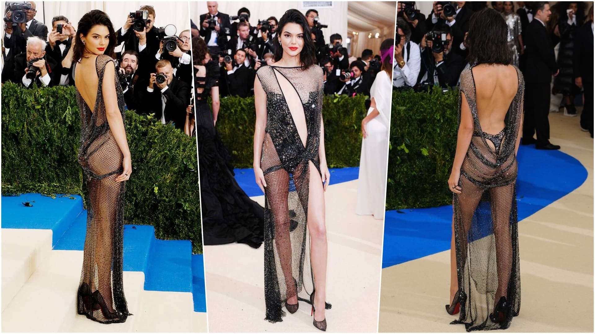 Naked Dresses At Met Gala Red Carpet Kendall Jenner Bella