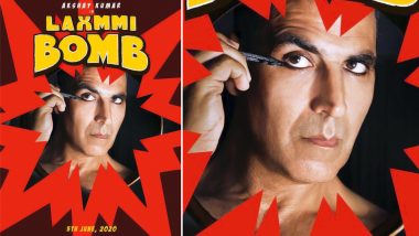 Laxmmi Bomb First Look Poster: Akshay Kumar’s Kohl-Eyed Look Raises Eyebrows, Raghava Lawrence’s Film Gets a Release Date – See Pic