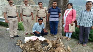 Himachal Pradesh: Police Arrests a Man With Two Leopard Skins in Chowari