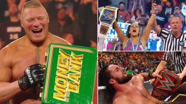 WWE Money in the Bank Results and Highlights: Bayley is SmackDown Women’s Champion, Brock Lesnar Returns to Win MITB Ladder Match (Watch Videos and Pics)