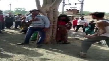 Madhya Pradesh Shocker: 3 People Including Minor Tied to Tree and Thrashed As Villagers Shoot Video