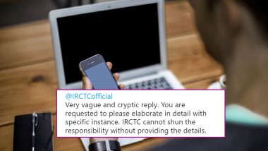 Man Complaining of ‘Vulgar Ads’ on IRCTC App Demands ‘Elaborate Explanation’ After Indian Railway’s ‘Cryptic’ Reply on Twitter