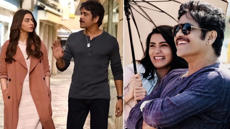 These Pics of Nagarjuna Akkineni With Rakul Preet, Samantha Akkineni and Others From the Sets of Manmadhudu 2 Are Unmissable!
