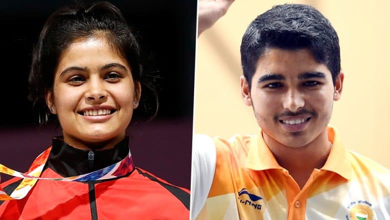 Saurabh Chaudhary and Manu Bhaker Win Gold Medal at ISSF World Cup 2019 Munich in 10m Air Pistol Mixed Team Event Saurabh Chaudhary and Manu Bhaker Win Gold Medal at ISSF World Cup 2019 Munich in 10m Air Pistol Mixed Team Event