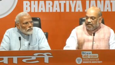 PM Narendra Modi Addresses 1st Press Conference in 5 Years, Amit Shah Answers All Questions on His Behalf