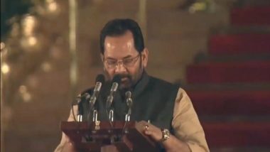 Mukhtar Abbas Naqvi Takes Oath As Union Minister in PM Narendra Modi's Cabinet