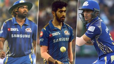 MI vs CSK IPL 2019 Final: Mumbai Indians Cricketers Jasprit Bumrah, Lasith Malinga, Ishan Kishan and Other Team Members Celebrate in a Unique Style After Defeating Chennai Super Kings (Watch Video)