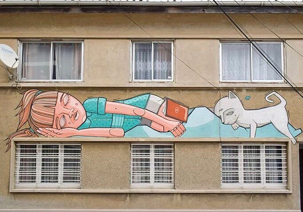 Mural on a building | Photos of Incredible Street Art and Wall Murals ...