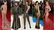 Naked Dresses at Met Gala Red Carpet: Kendall Jenner, Bella Hadid, JLo, Beyonce & Others Who Wore Most-Revealing Outfits at the Met Ball (View Pics)