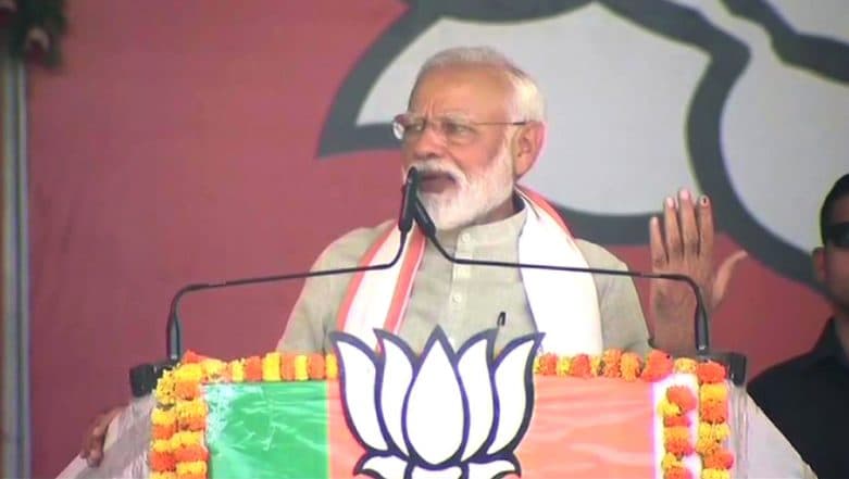 Narendra Modi Trains Guns at Opposition After Forces Kill 2 Militants in Kashmir, Says 'They Will Question Why Modi Killed Terrorists During Polling' Narendra Modi Trains Guns at Opposition After Forces Kill 2 Militants in Kashmir, Says 'They Will Question Why Modi Killed Terrorists During Polling'
