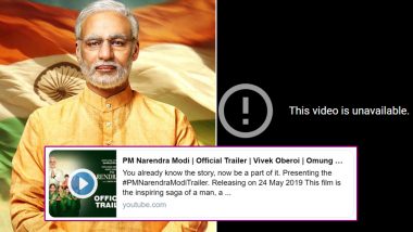 PM Narendra Modi Biopic: Makers Remove the Trailer of the Vivek Oberoi Film Off YouTube Again?