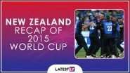 Ahead of ICC Cricket World Cup 2019, Here&rsquo;s a Look Back at How New Zealand Fared at the Last Edition of the CWC