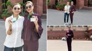 Nusrat Jahan, Mimi Chakraborty Trolled For Photo-Op in Parliament on First Day, Netizens Compare Them With Other MPs