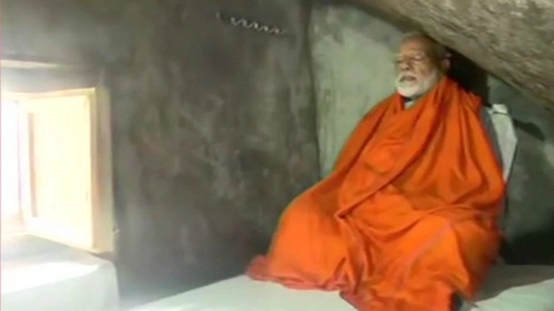 PM Narendra Modi Meditates at Holy Cave Near Kedarnath Shrine, See Pictures
