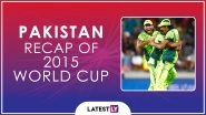 Ahead of ICC Cricket World Cup 2019, Here&rsquo;s a Look Back at How Pakistan Fared at the Last Edition of the CWC