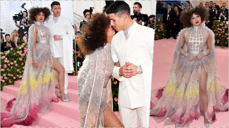 Met Gala 2019: Priyanka Chopra stuns in Dior Haute Couture silver gown,  Nick Jonas complements her look in white