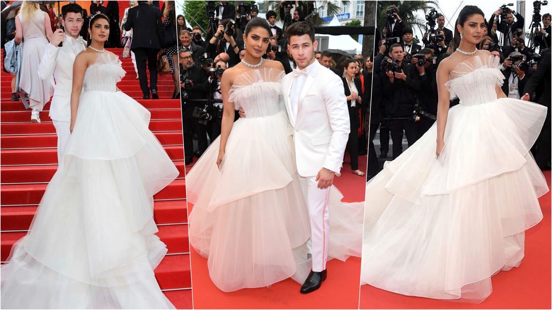 Priyanka Chopra in Strapless Tulle Gown by Georges Hobeika. Priyanka Chopra in Strapless Tulle Gown by Georges Hobeika.