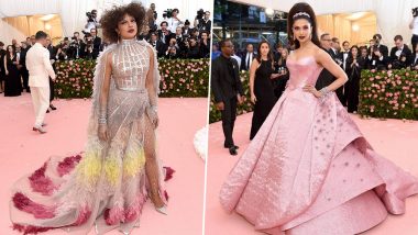 Met Gala 2019 Red Carpet Pics: Priyanka Chopra Pulled Off a Dramatic Look While Deepika Padukone Kept it Elegant