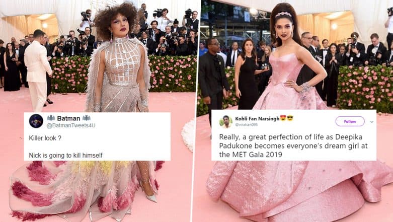 Met Gala 2019 Red Carpet: Desi Twitterati Trolls Priyanka Chopra'S  Experiment And Praises Deepika Padukone'S Simple Look (Read Tweets) | 👗  Latestly