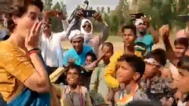 Video of Priyanka Gandhi's Reaction to Kids Abusing PM Narendra Modi Goes Viral, Smriti Irani Jabs Entire Nehru-Gandhi Family