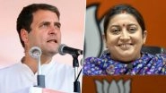 Rahul Gandhi Suffers Embarrassing Loss in Congress Stronghold Amethi Lok Sabha Constituency, Congratulates Smriti Irani For Her Victory