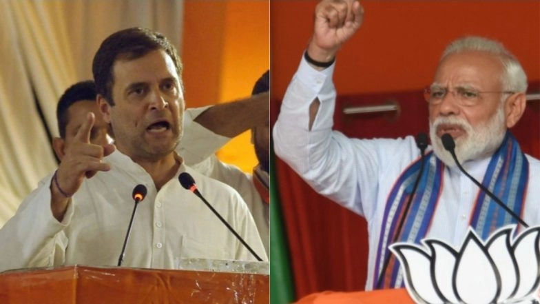 PM Narendra Modi Reiterates 'Rajiv Gandhi Corrupt No 1' Jibe at Congress, Rahul Gandhi Sends Love in Return