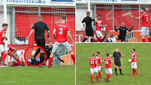 Funny Football Video: Referee Accidentally Scores Goal in Dutch Fourth Division League, Awards It to Himself!
