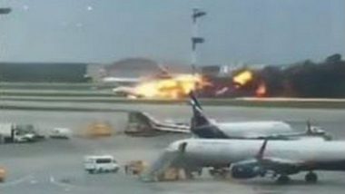Russian Plane Fire: 41 Killed After Plane Burst Into Flames at Sheremetyevo Airport in Moscow
