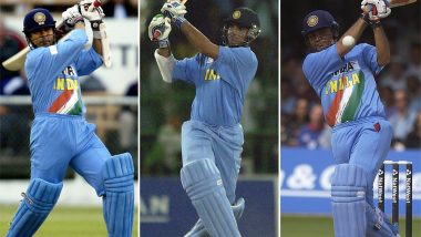 Sachin Tendulkar Joins His Opening Partners Sourav Ganguly and Virender Sehwag in Commentary Box, Makes Debut With Mic During ENG vs SA Match in ICC Cricket World Cup 2019