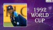 Sachin Tendulkar World Cup Special: Remembering Arrival of the Master Blaster at Cricket's Biggest Stage at Benson & Hedges World Cup 1992, Watch Video