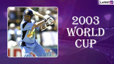 Sachin Tendulkar World Cup Special: The Master Plays Splendid Knocks Against Pakistan and Other Teams to Help India Reach Final of ICC Cricket World Cup 2003, Watch Videos