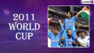 Sachin Tendulkar World Cup Special: A Dream Ending and Fairytale Farewell for 'God of Cricket' as India Lifted ICC Cricket World Cup 2011 Trophy in Mumbai, Watch Videos